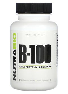 NutraBio B100 90 Veggie Capsules 