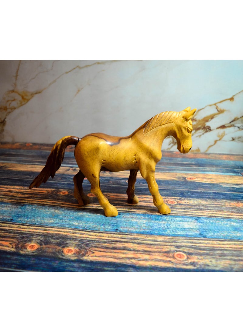 Egypt Antiques Horse toys or for decoration Natural carving Handmade - Image 2