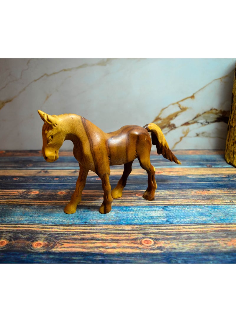 Egypt Antiques Horse toys or for decoration Natural carving Handmade - Image 1