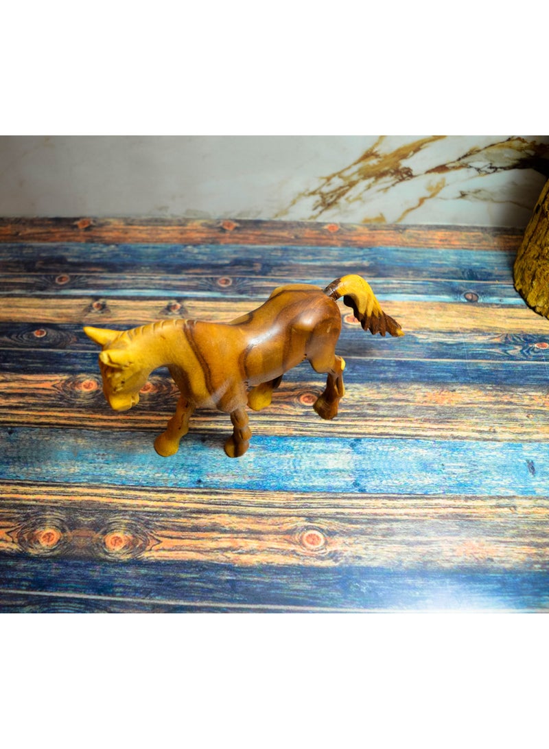 Egypt Antiques Horse toys or for decoration Natural carving Handmade - Image 3