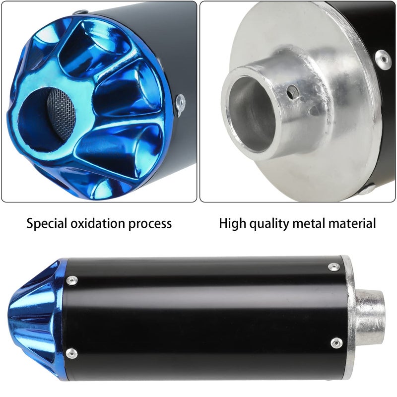 GREHUA 28mm Exhaust Muffler Assembly Compatible with 125cc 110cc 90cc 70cc SSR110 SSR125 CRF50 CRF70 XR50 Taotao DB10 DB14 Baja Xpro Apollo Rocketa TTR SDG Coolster Pit Dirt Bike Parts with Heat Wrap - Image 4