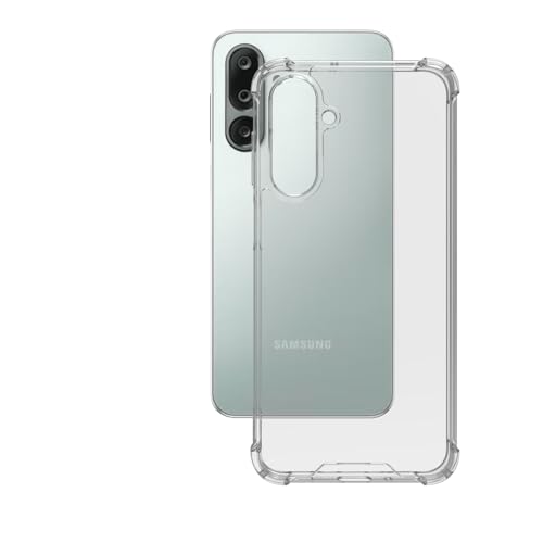 RIGGEAR Shockproof Clear Hybrid Airbag Armor Back Cover Case for Samsung Galaxy M36 5G / F36 5G (Transparent PC and TPU Bumper) - Image 4