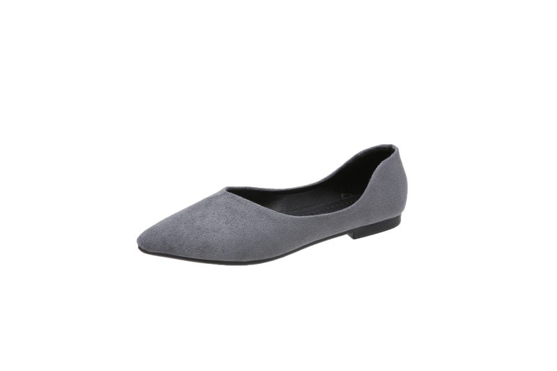 2023 Plus Size Casual Single Shoes Solid Color Flat Comfortable Soft Bottom All-Match Single Shoes - Image 1