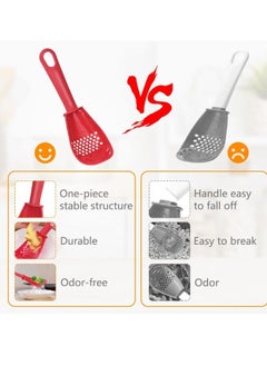 Generic Multifunctional Kitchen Spoon Used in Rooms for Mashing Filtering and Grating (White)  - Image 5