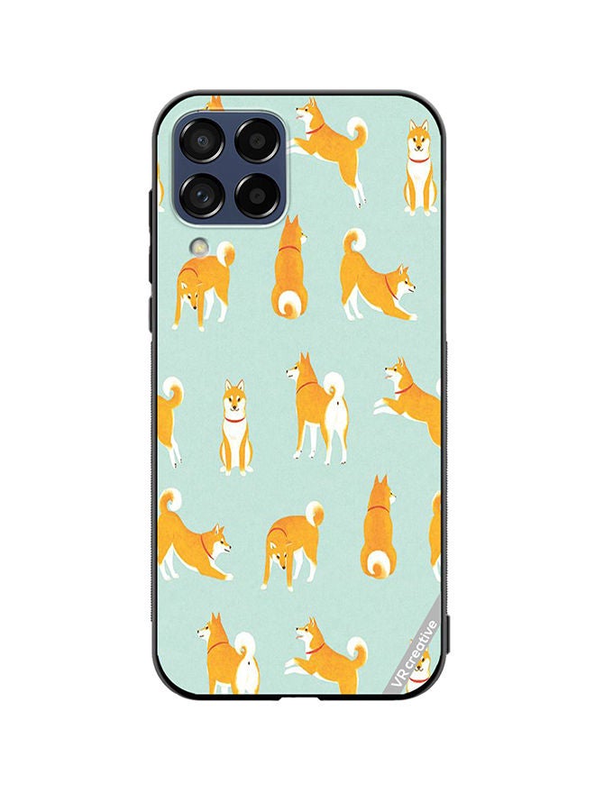 VR CREATIVE Protective Case Cover For Samsung Galaxy M53 Shib Inu Design Multicolour - Image 1