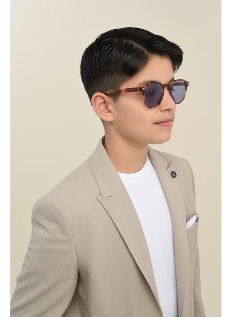 فيا بامبينو بدلة رسمية للأولاد باللون البيج 9091 - Image 2