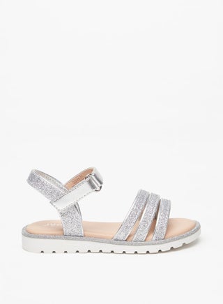 Girls Glitter Strappy Sandal With Hook And Loop Closure - pzsku/Z35B1981674A4B0542731Z/45/_/1717592452/2309a371-b3e8-4b60-ac37-10920eab19bf