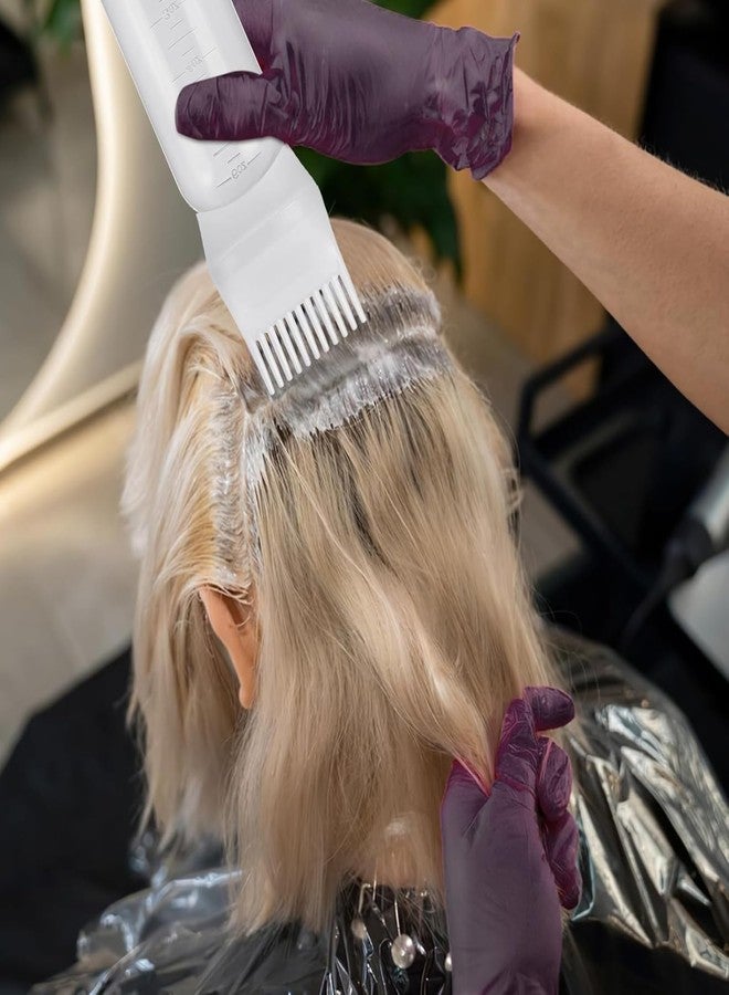 Ameedarshan Hair Oil Applicator Squeeze Bottle with Root Comb, 177 ml, Graduated Measurements, Flexible Plastic, multicolor, for Scalp Dye and Oil Application - Image 5