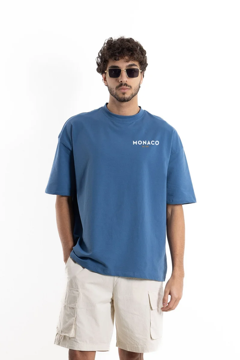 SHAPES COTTON BLEND PRINTED T-SHIRT