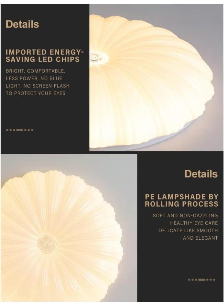 AL THURAYAT Ceiling light LED 40cm with modern design, 3 colors for lighting. This LED ceiling light has flower-like design and is suitable for bedrooms, living rooms, dining rooms, and kitchens. - Image 5