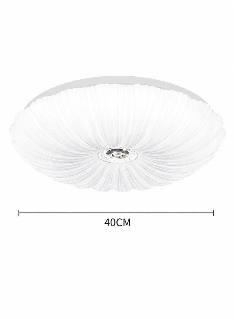 هواقينغ مصباح سقف LED مودرن 40 سم 60W بدون وميض – 3 ألوان إضاءة 3000K / 4000K / 6500K – إضاءة سقفية دائرية حديثة لغرفة النوم والصالة والمطبخ - Image 4