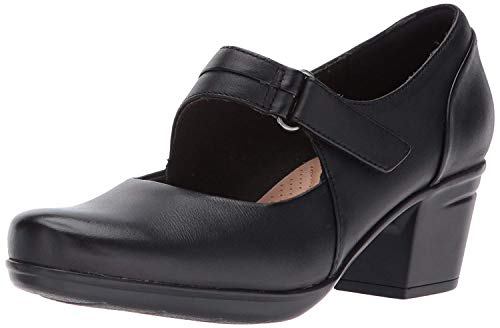 clarks حذاء كلاركس النسائي إيمسلي لولين، أسود، 8 أمريكي - Image 4