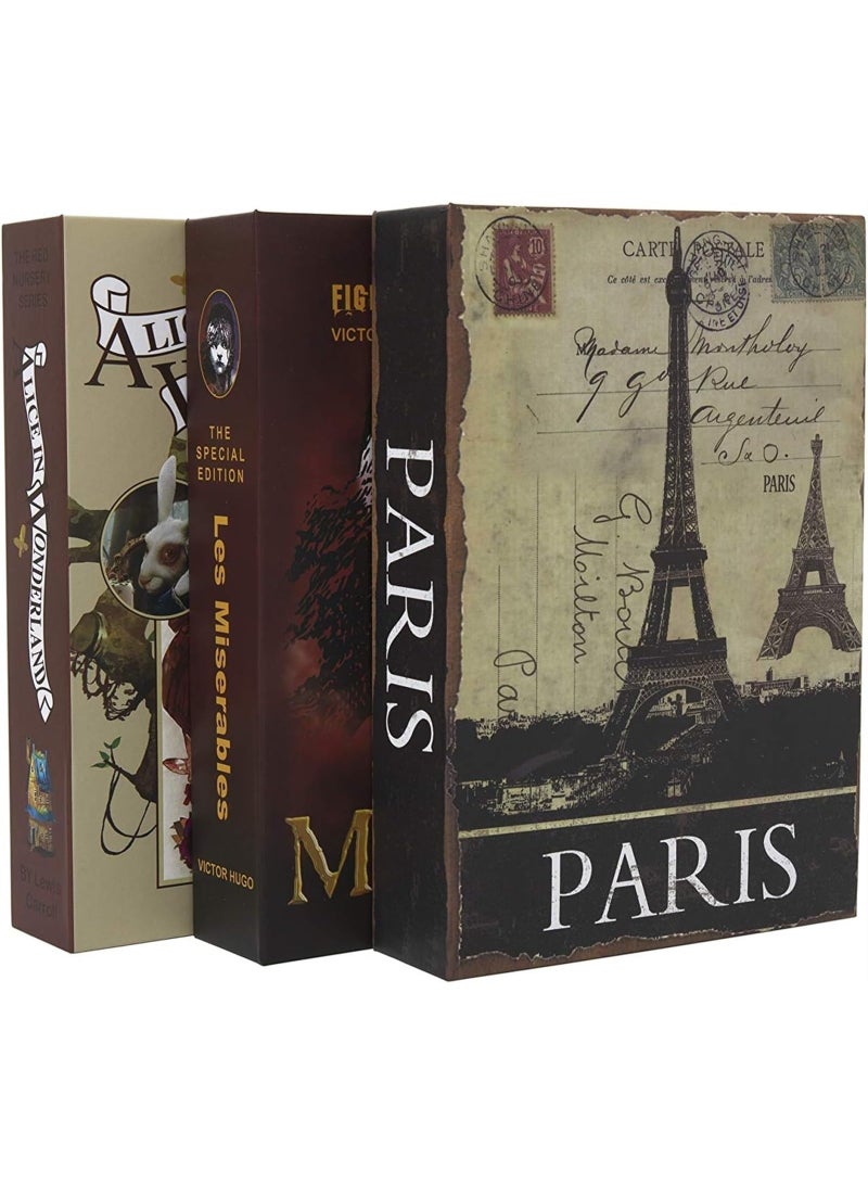 Beauenty Chinoiserie Diversion Book Safe Storage Box  With Security Combination Lock, Chinese style Ornaments Secret Hidden Safe (The Art of War - Combination Lock) - Image 5