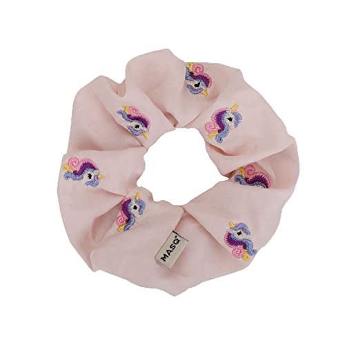 MASQ by Q-One GOLDILOCK Hair Accessories, Handmade Scrunchies stretchy/elastic/Chouchou/Hair Bands for Women, Girls with Elastic (Small, Multicolor, Pack of 5) - Image 3