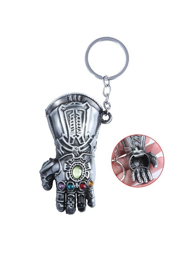 NIBEMINENT 1 Pcs Marvel Avengers Thanos Gauntlet Bottle Opener Keychain, Metal Beverage Opener Keychain Gun-Color - Image 1