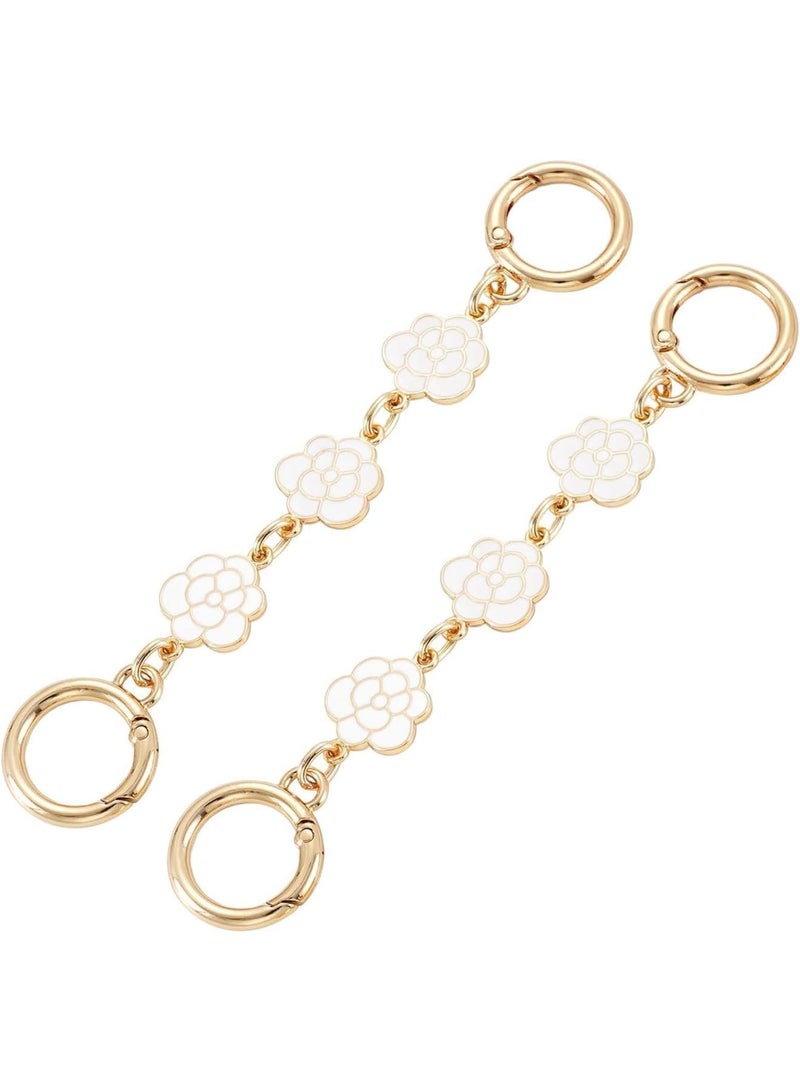 SOLARAE ملحقات حزام المحفظة، 2 قطعة حزام بطول 5.9 بوصة لملحقات حقيبة الكتف وحقيبة الصليب، بديل لحزام الحقيبة (أبيض) - Image 1