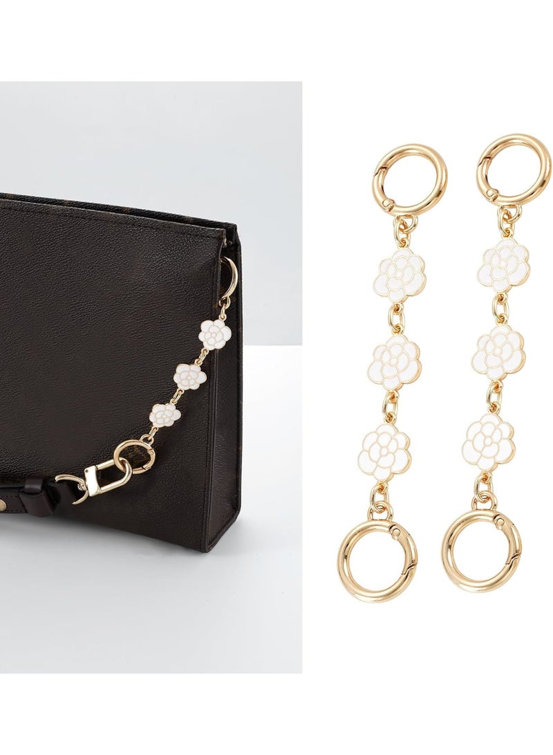 SOLARAE ملحقات حزام المحفظة، 2 قطعة حزام بطول 5.9 بوصة لملحقات حقيبة الكتف وحقيبة الصليب، بديل لحزام الحقيبة (أبيض) - Image 4