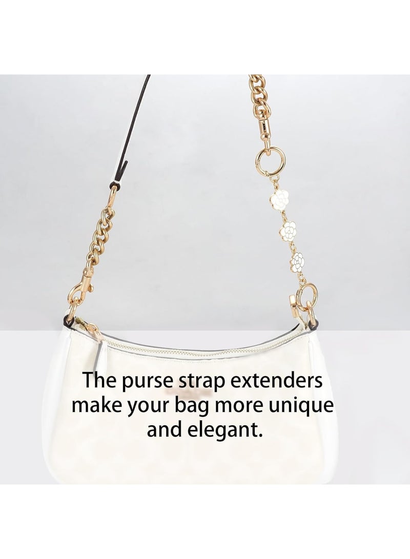 SOLARAE ملحقات حزام المحفظة، 2 قطعة حزام بطول 5.9 بوصة لملحقات حقيبة الكتف وحقيبة الصليب، بديل لحزام الحقيبة (أبيض) - Image 3