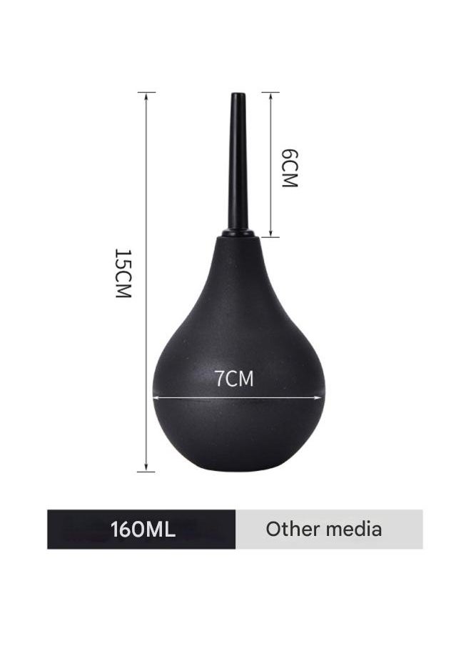 Beauenty - 160ML Medium Enema Ball Set Enema Cleaner Enema Set Unisex 【Black】 1 Piece - Image 1