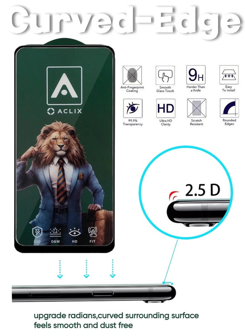 ACLIX 3 Pieces Antistatic ESD Dustproof Premium Quality High Definition Tempered Glass Screen Protector Designed For Oppo A92 - Image 4