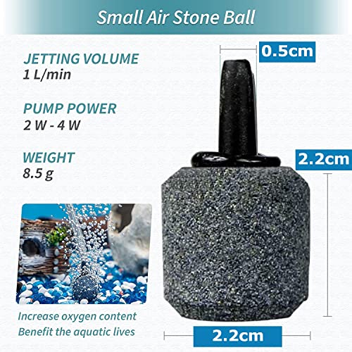 DESPACITO 10pcs Aquarium air Stones for Fish Tank,air Bubble Items,Bubble Diffuser Aquarium air Stone Bubble(Random Color) - Image 2