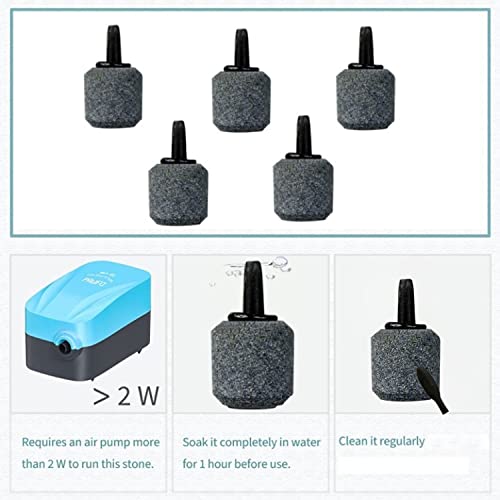 DESPACITO 10pcs Aquarium air Stones for Fish Tank,air Bubble Items,Bubble Diffuser Aquarium air Stone Bubble(Random Color) - Image 3