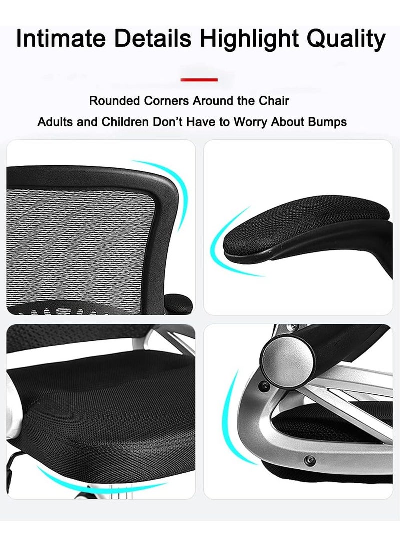 Generic Ergonomic Mesh Office Chair with Adjustable Headrest & Armrests – High Back Swivel Desk Chair – Black