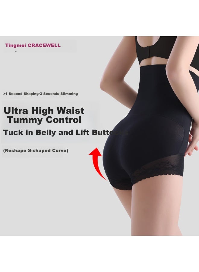 Gracewell High-waisted Tummy Control And Lifting Pants, Seamless Belly Slimming, Powerful Stomach Reduction, Thin Autumn And Winter Underwear, Safety Shorts Qs - Image 1