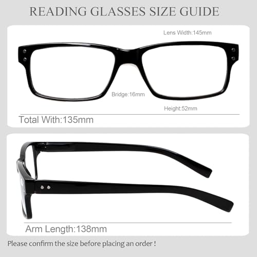 Kerecsen Reading Glasses 5 Pairs Quality Readers Spring Hinge Glasses for Reading for Men and Women (5 Mix Color, 1.75, x) - Image 2