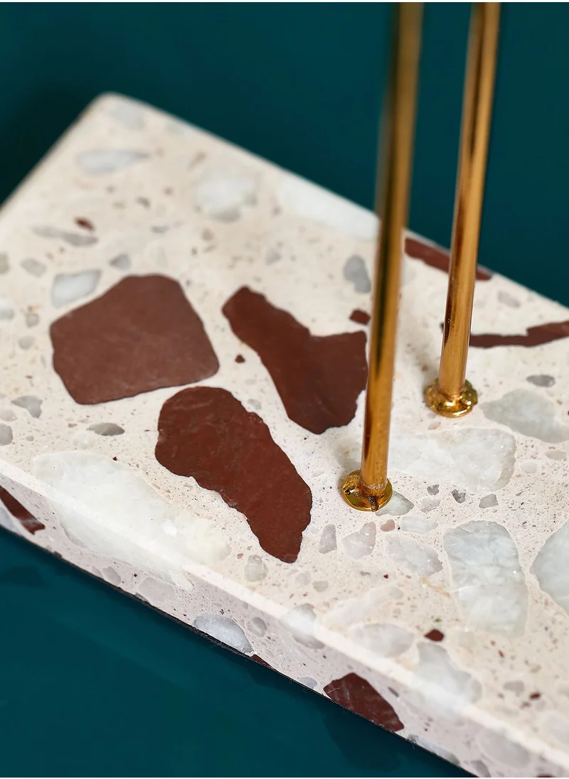 Sass & Belle Double Terrazzo Jewellery Stand