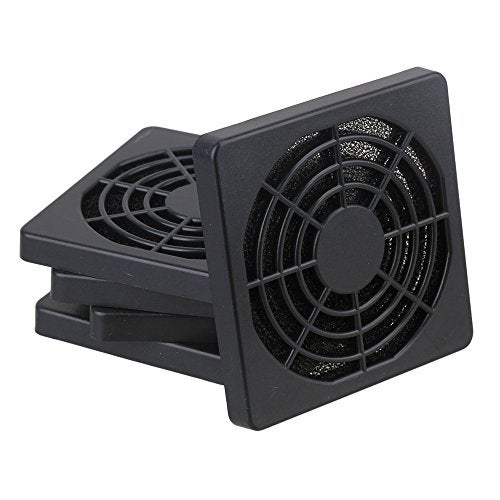 BQLZR 60mm Black Plastic Case Fan Filter Guard Grill or Cover PC Computer Pack of 5 - Image 1