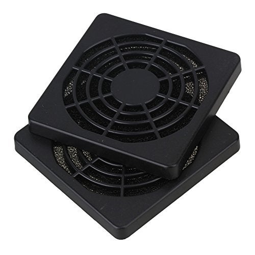 BQLZR 60mm Black Plastic Case Fan Filter Guard Grill or Cover PC Computer Pack of 5 - Image 2