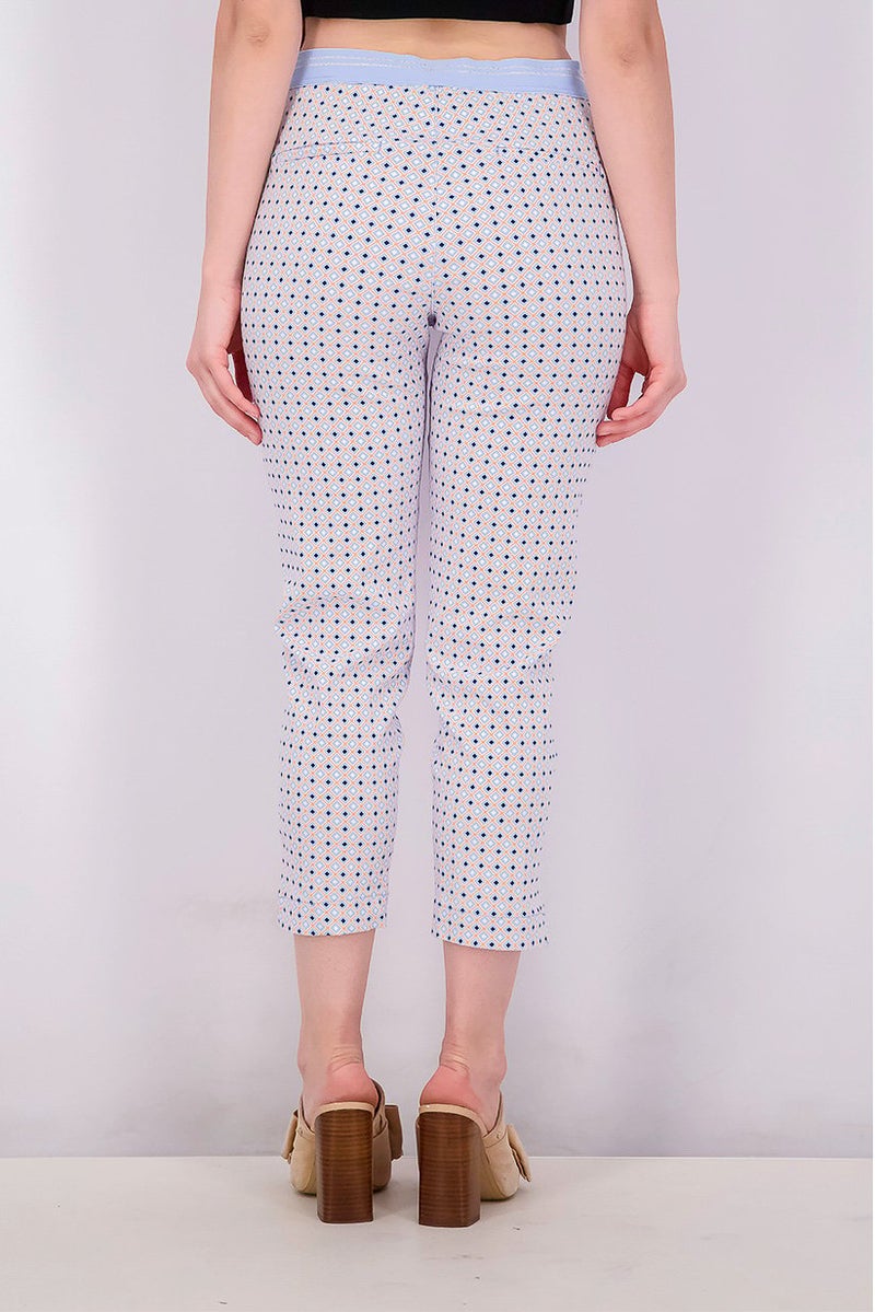 Tchibo Women Cropped Stretch Trousers, Multicolor - Image 4