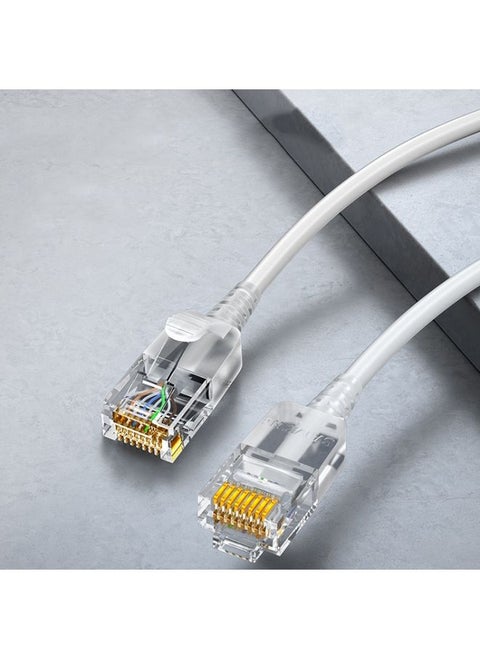 SAMZHE Cat6A Ethernet Cable UTP Network Patch Cable 1.5m(White)