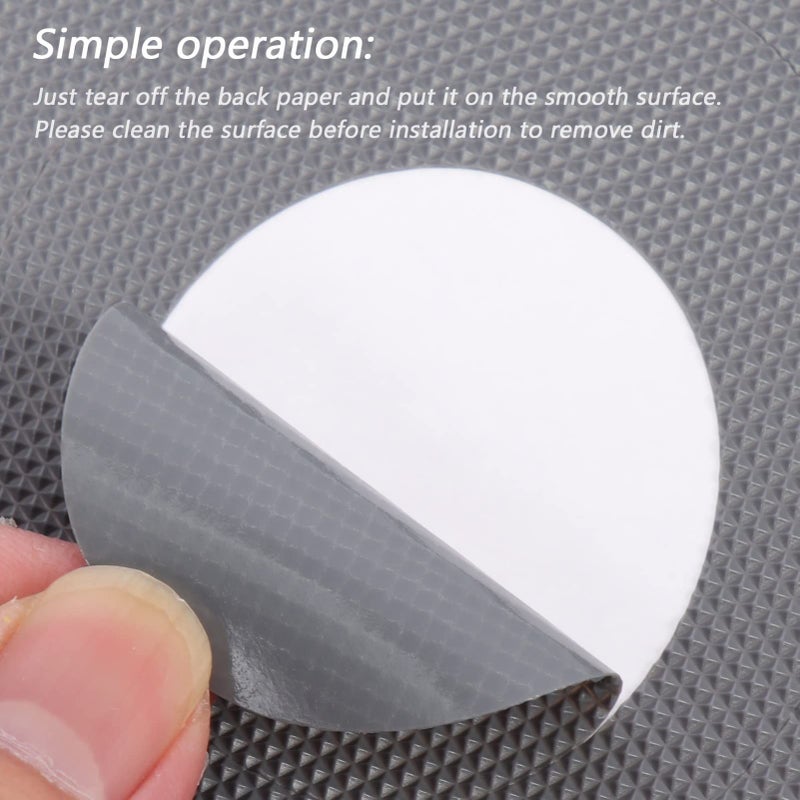 Ciieeo 60 Pcs PEVA Bathroom Non Slip Stickers Bathtub Decals Easy Apply - Image 3