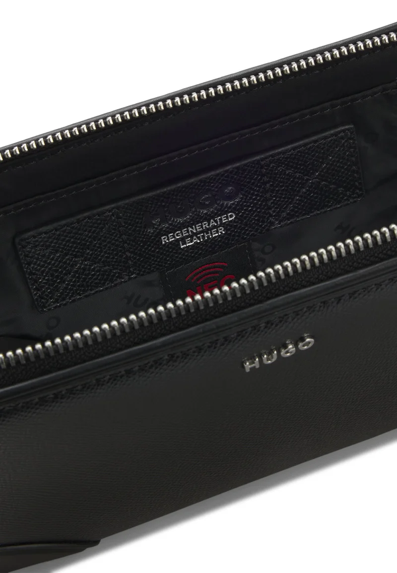 HUGO Black Crossbody bag with brushed silver hardware for Men | Best Price UAE