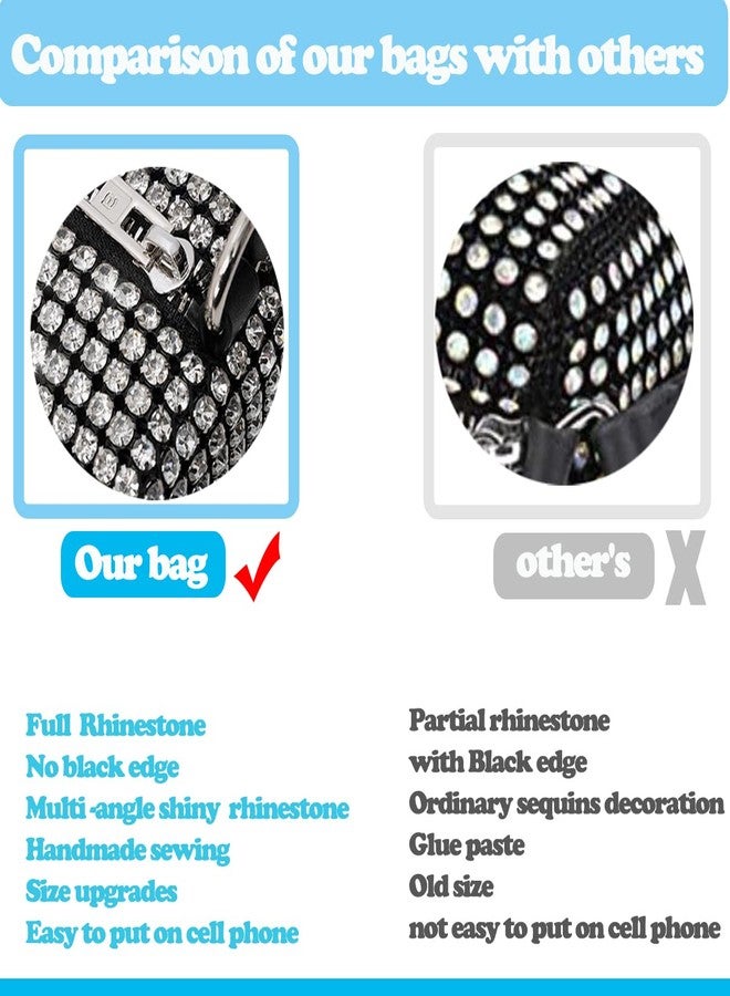 BBTT.ful Bling Bling Rhinestone Crystals Evening Clutch Handbags for Women Sparkling Wedding Prom Party Club Purses (silver) - Image 4