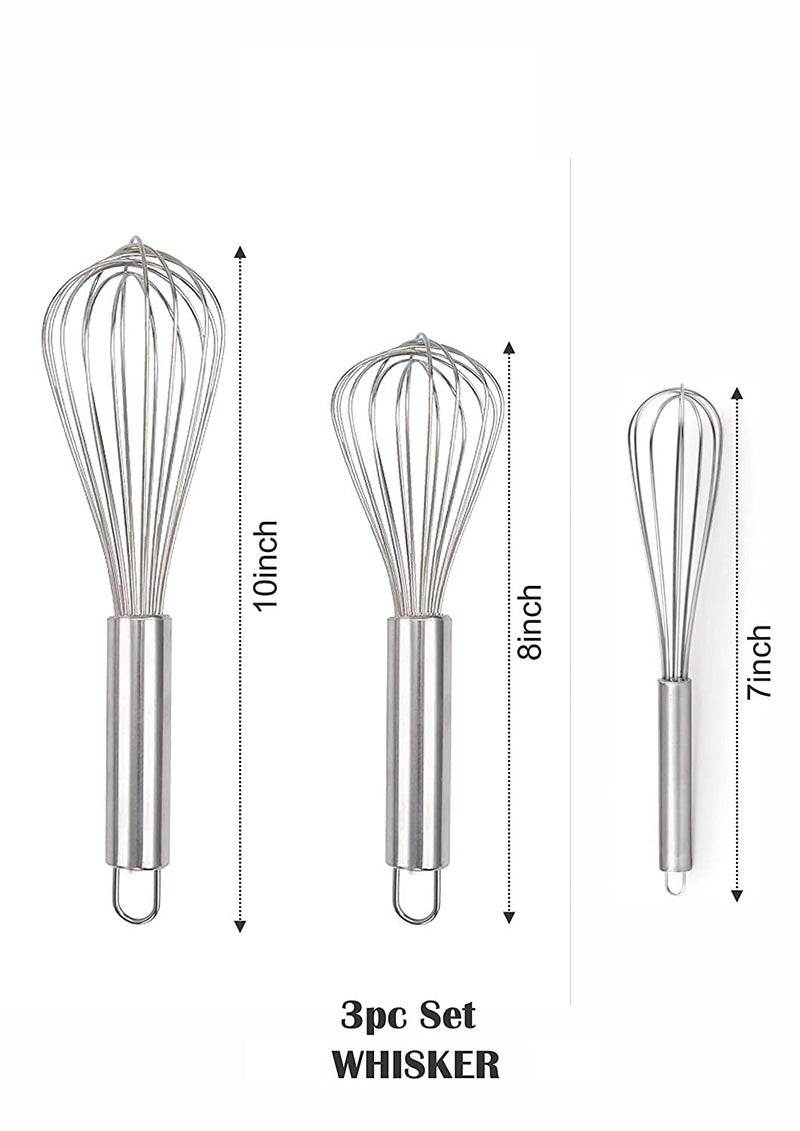 Sba Prime Stainless Steel Balloon Whisk Pack of 3 - Image 2