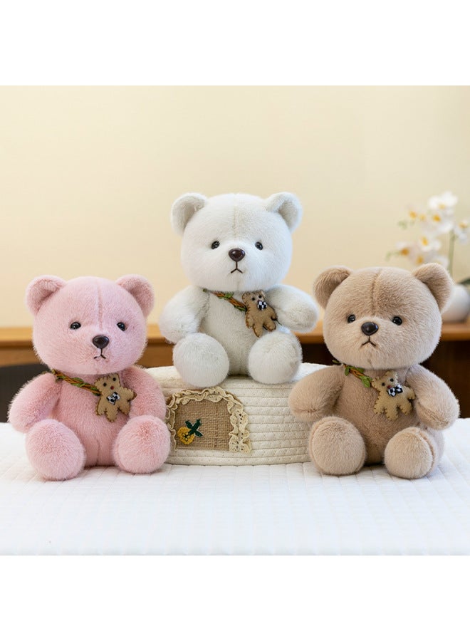 Premium Eight-Inch Plush Toy Bear Wedding Celebration Activity Gift Street Promotion Display Soft Short Plush Filling-Color:Seven Inch Mix And Match-Height:20-25cm [single Figure Color Random]]  - Image 3