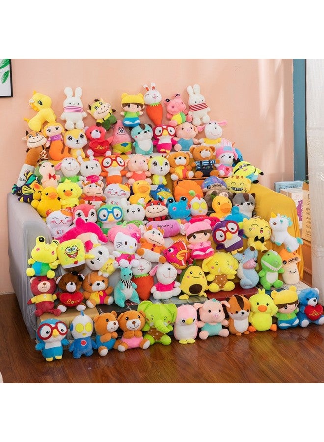 Premium Eight-Inch Plush Toy Bear Wedding Celebration Activity Gift Street Promotion Display Soft Short Plush Filling-Color:Seven Inch Mix And Match-Height:20-25cm [single Figure Color Random]]  - Image 1