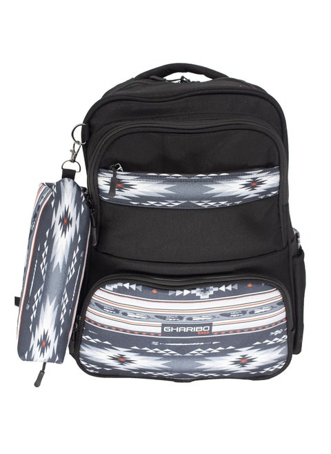 School backpack model 15 feathers