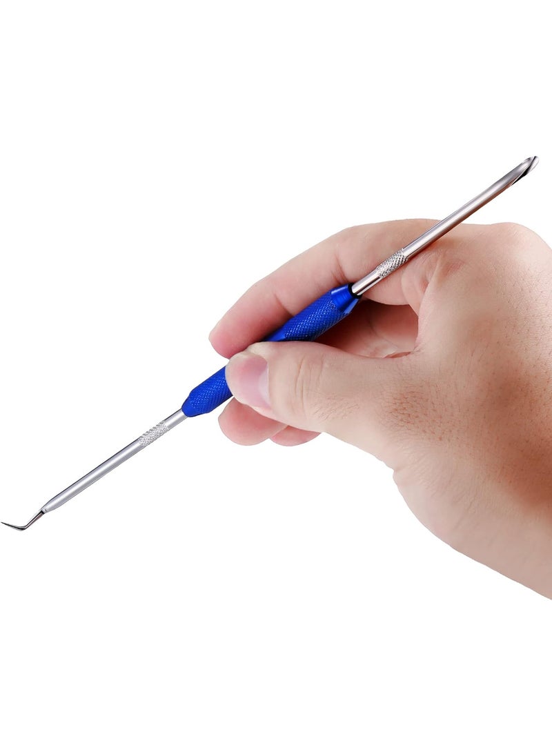 Zhehao Zhehao 4 Pcs Double Pointed Scriber 83 Inch Metal Scribe Tool Hook and Pick Tool Set Straight 45 Degree 90 Degree Tip Marking Tool for Machinists Technicians or Craftsmen  - Image 4