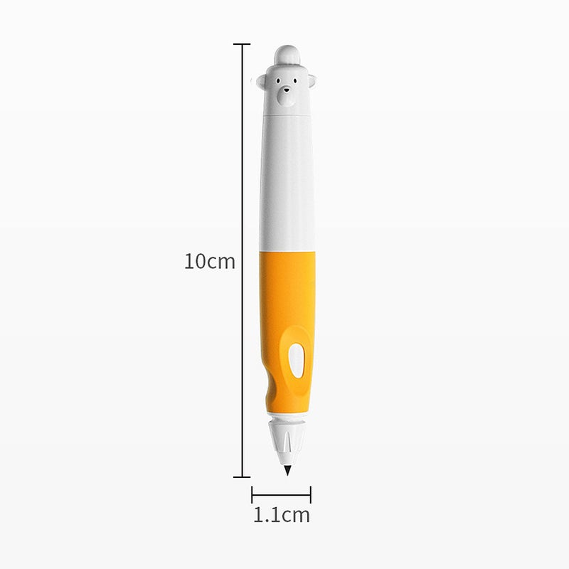 Handwriting Pencil 2mm Lead Automatic Pencil Correction Grip Uninterrupted Lead Non-slip Silicone Handle Elementary School Office Stationery Professional Exam Doodle Pencil with 10pcs Lead - Image 4