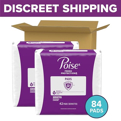 Poise وسادات بويس لعدم التحكم في البول بعد الولادة لتسربات المثانة 5 قطرات أقصى امتصاص طول طويل 84 عدداً قد يختلف التعبئة - Image 5