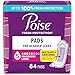 Poise وسادات بويس لعدم التحكم في البول بعد الولادة لتسربات المثانة 5 قطرات أقصى امتصاص طول طويل 84 عدداً قد يختلف التعبئة - Image 1