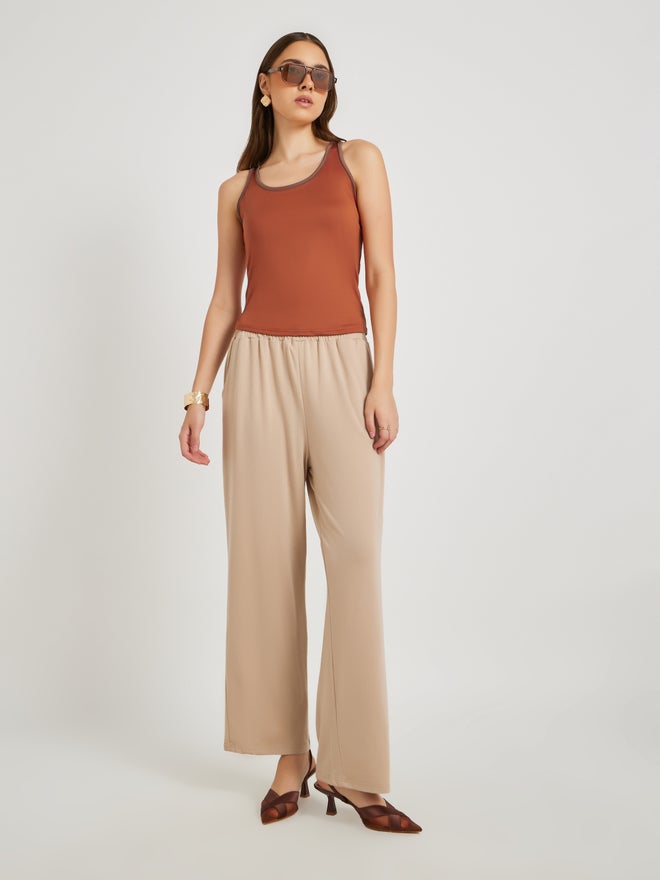Take Two Take Two Contrast Trim Sleeveless Cami T-Shirt  - Image 2
