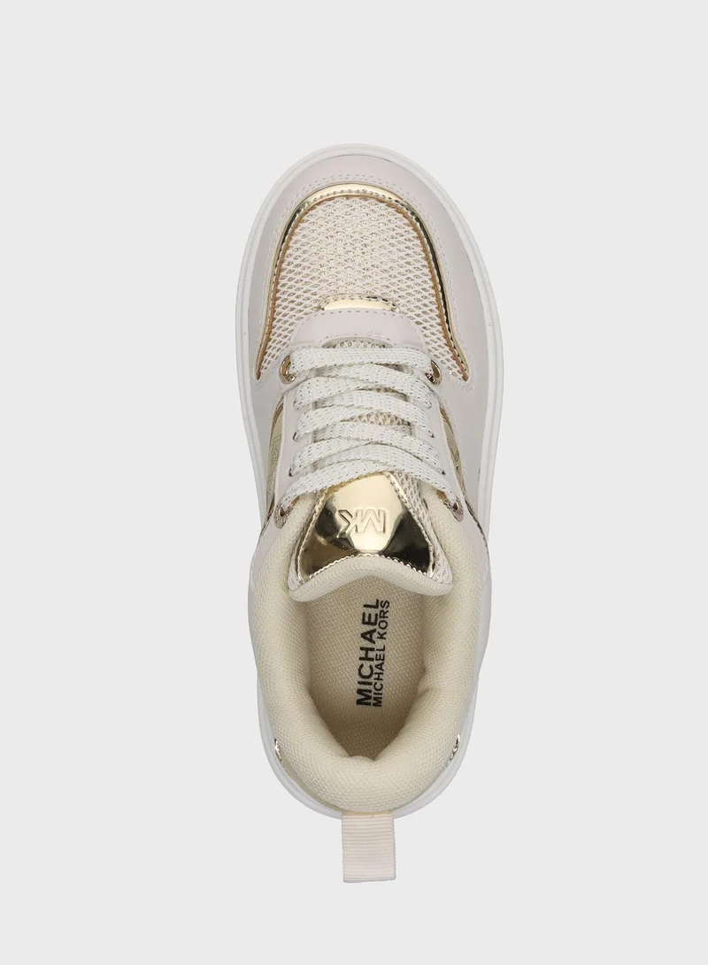Michael Kors Youth Emmet Rumi Low Top Lace Up Sneakers