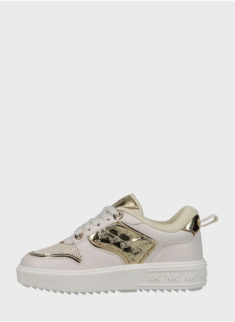Michael Kors Youth Emmet Rumi Low Top Lace Up Sneakers