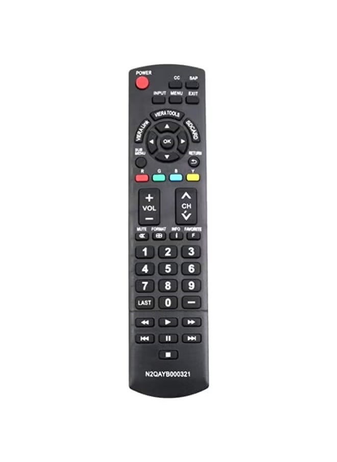 PROMASS - N2Qayb000321 Remote Control Fit For Panasonic Plasma Lcd Hdtv Tc-P42C1 Tc-P46Ui Tc-P50C1 Tc-P50S1 Tc-P50U1 Tc-P50X1 Tc-P42S1 Tc-P42U1 - Image 1