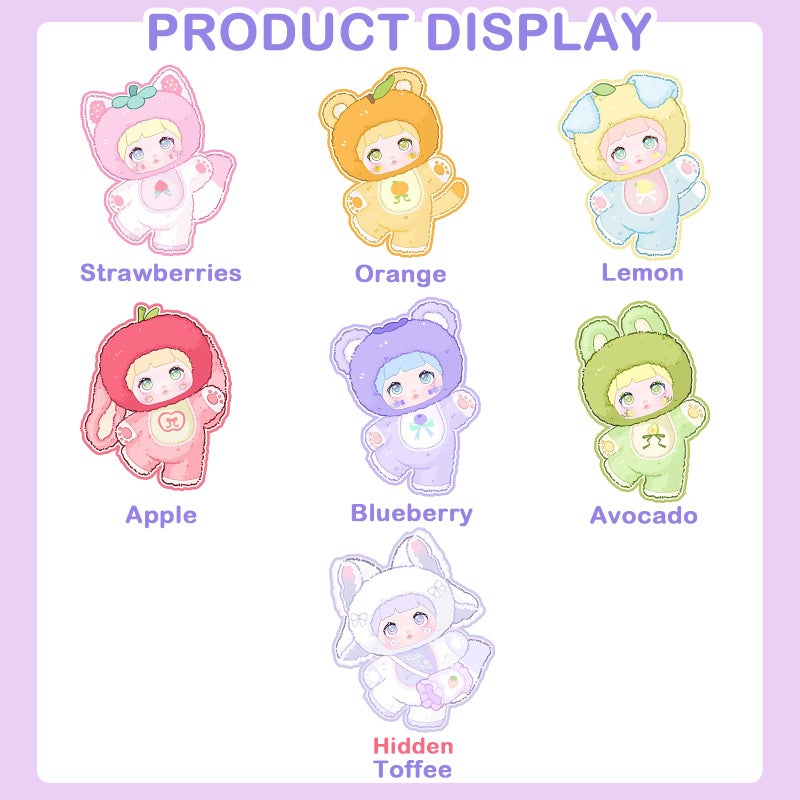 BEEMAI Nommi Interesting Fruits Series Plush Blind Box 1PC (1 of 7 Possible Styles) Cute Figures Collectible Toys Birthday Gifts - Image 2